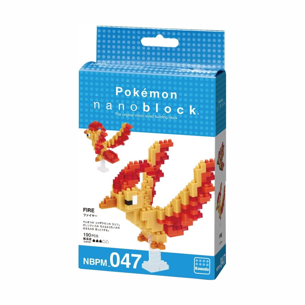 POKEMON - Pokemon Nanoblock Moltres 190 Piezas