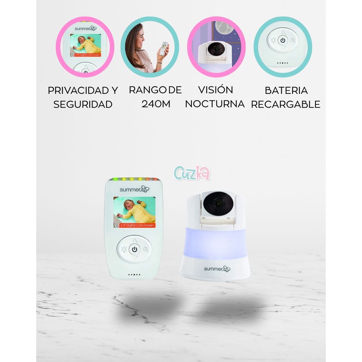 SUMMER INFANT - Monitor para Bebé «SURE SIGTH 20»