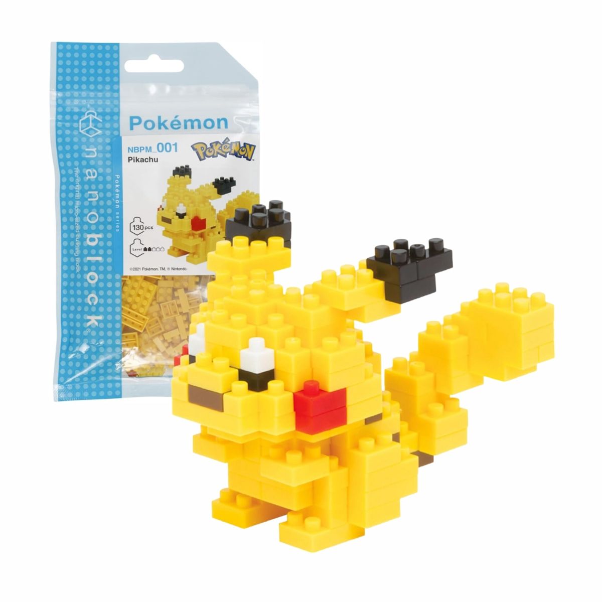 POKEMON - Pokemon Nanoblock Pikachu 130 Piezas