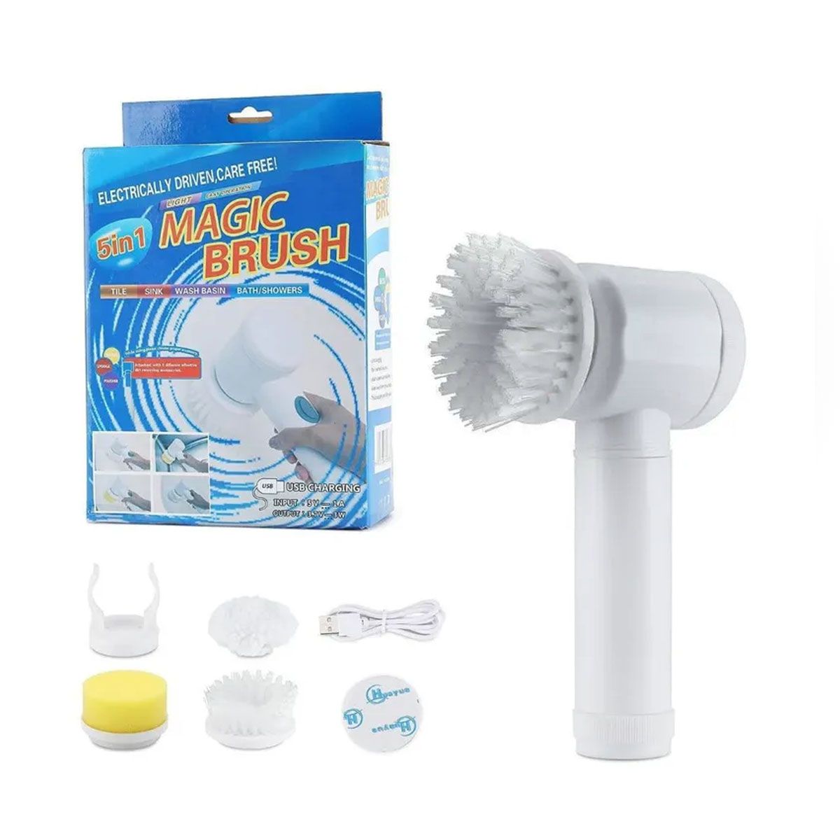 GENERICO - Cepillo De Limpieza Eléctrico Multiuso Magic Brush 3 En 1