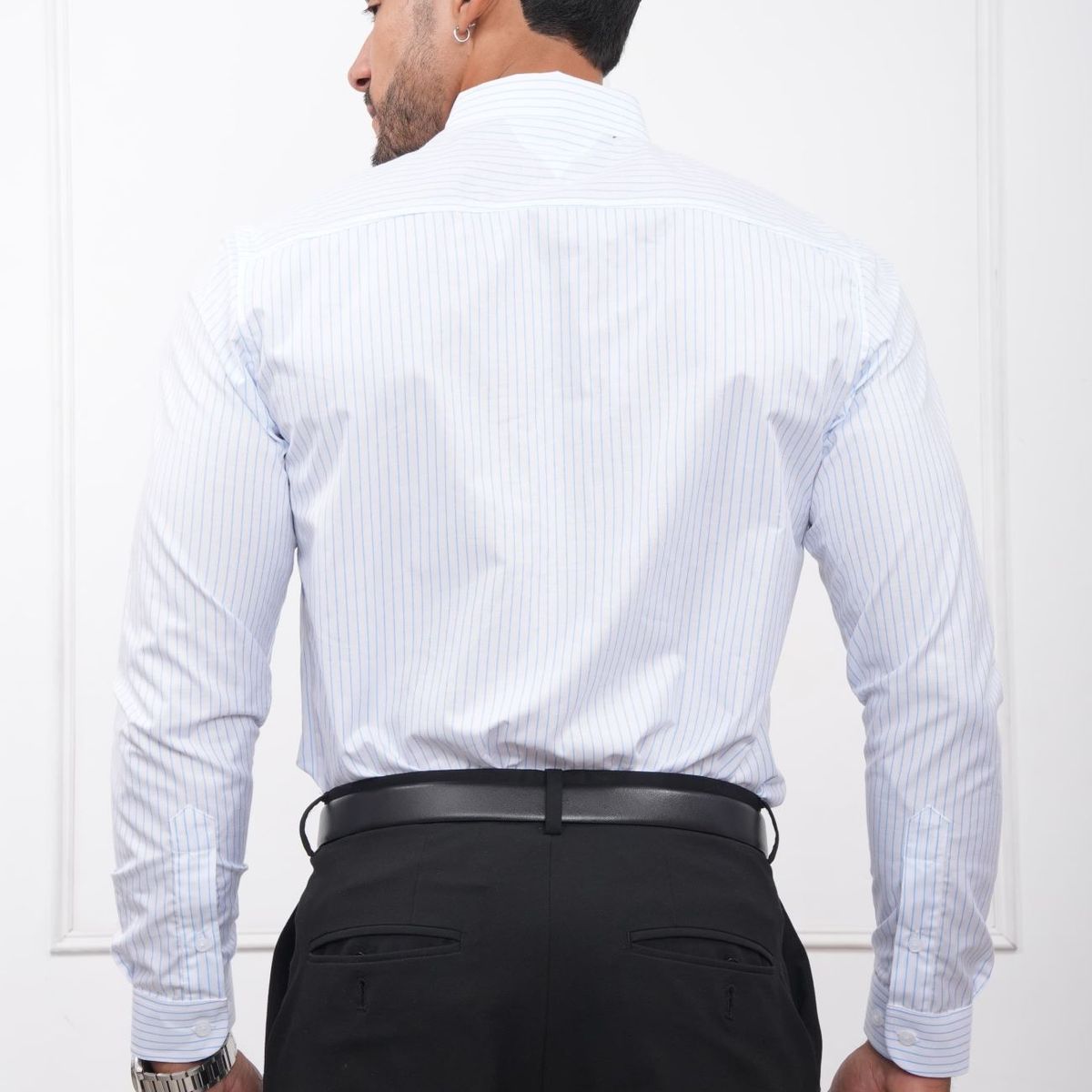 MEHIVIC - CAMISA HOMBRE SLIM FIT RAYAS POPELINA ALGODON MEHIVIC