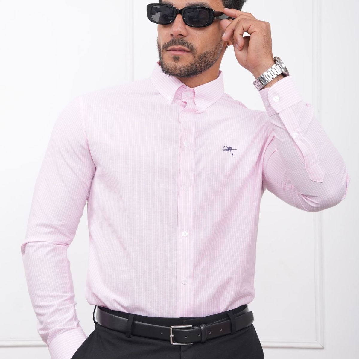 MEHIVIC - CAMISA HOMBRE SLIM FIT RAYAS POPELINA ALGODON MEHIVIC