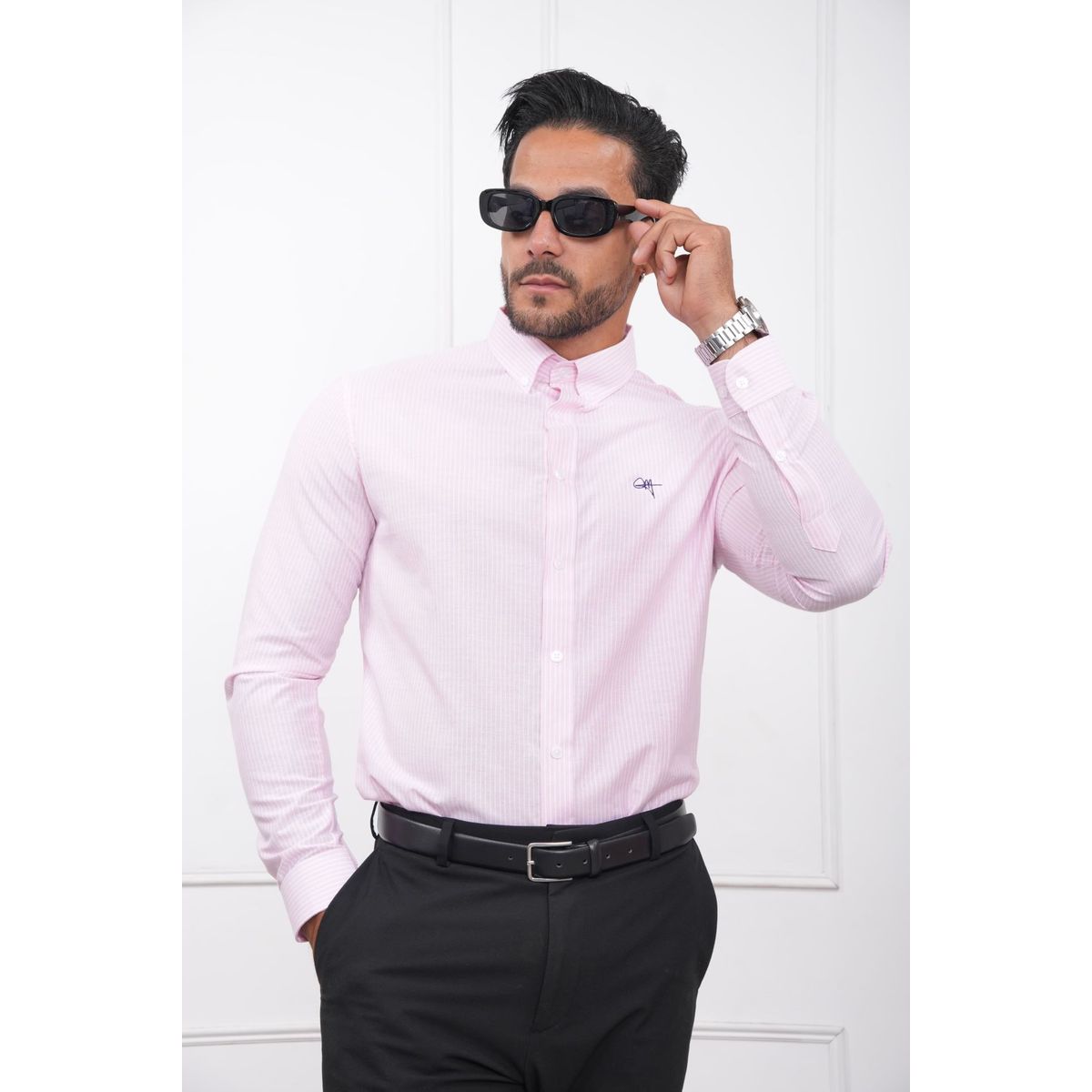 MEHIVIC - CAMISA HOMBRE SLIM FIT RAYAS POPELINA ALGODON MEHIVIC