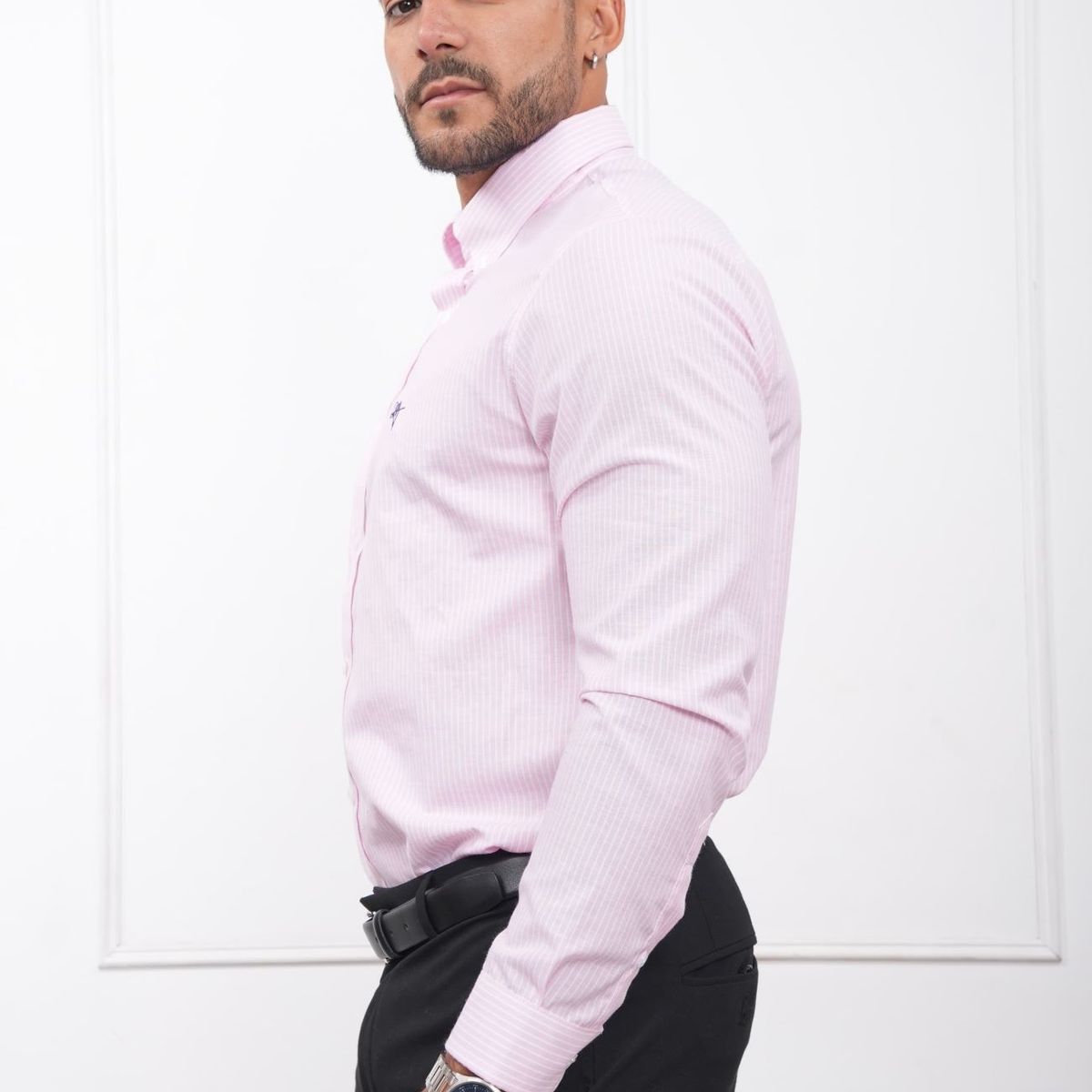 MEHIVIC - CAMISA HOMBRE SLIM FIT RAYAS POPELINA ALGODON MEHIVIC