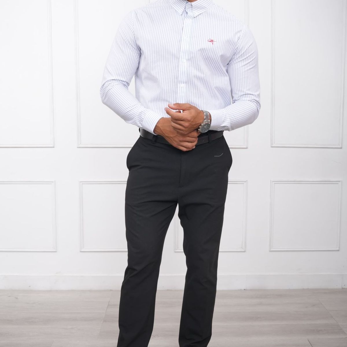 MEHIVIC - CAMISA HOMBRE SLIM FIT RAYAS POPELINA ALGODON MEHIVIC