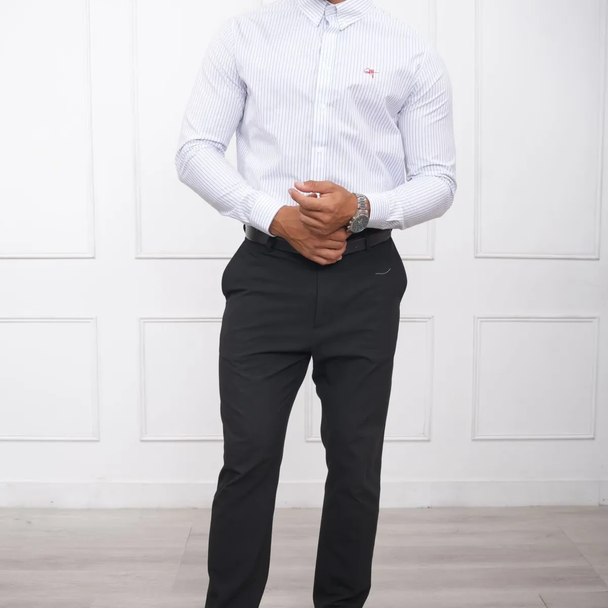 MEHIVIC - CAMISA HOMBRE SLIM FIT RAYAS POPELINA ALGODON MEHIVIC