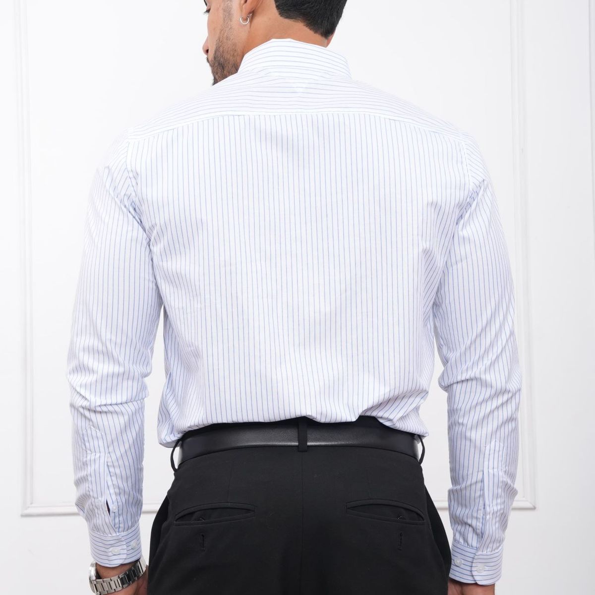 MEHIVIC - CAMISA HOMBRE SLIM FIT RAYAS POPELINA ALGODON MEHIVIC