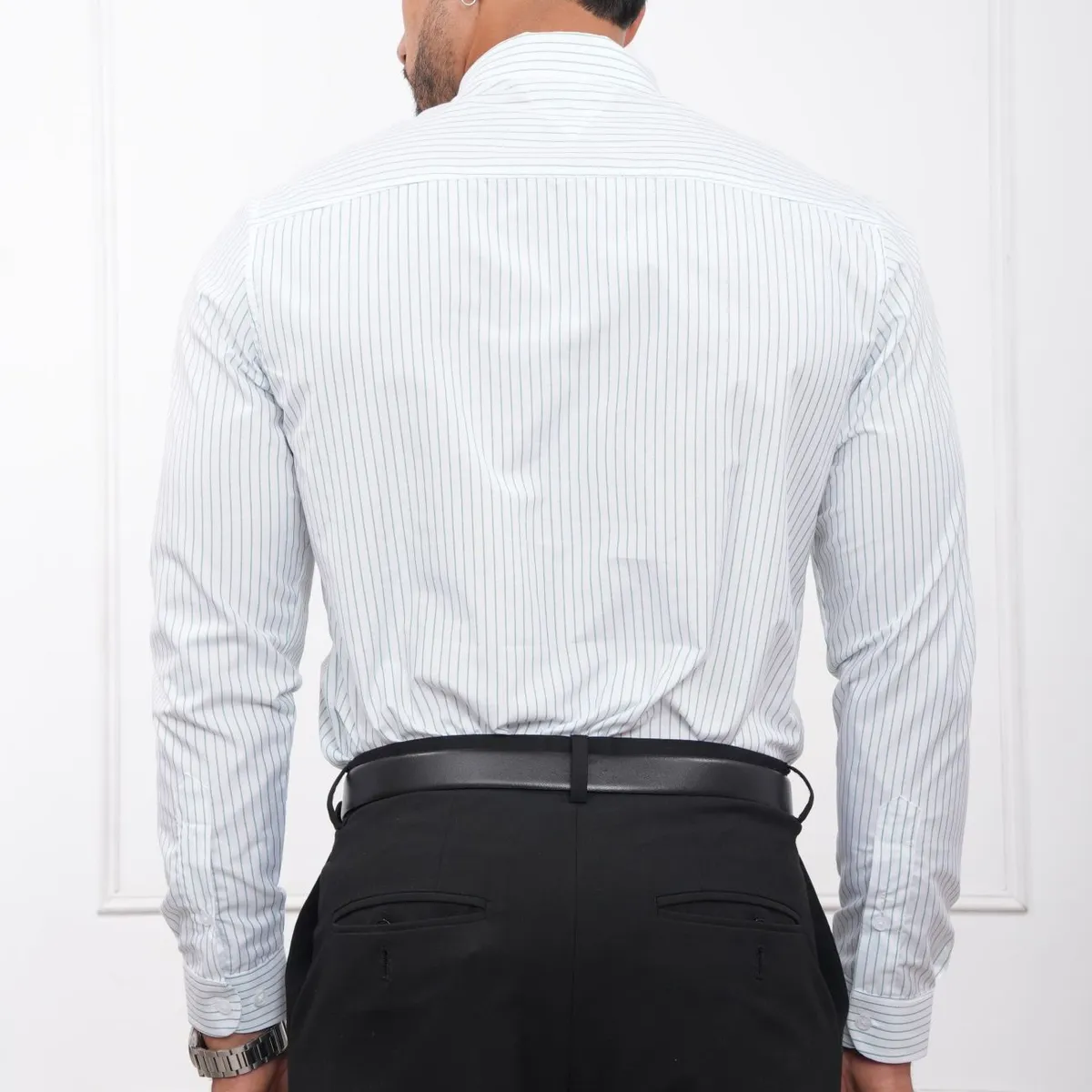 MEHIVIC - CAMISA HOMBRE SLIM FIT RAYAS POPELINA ALGODON MEHIVIC