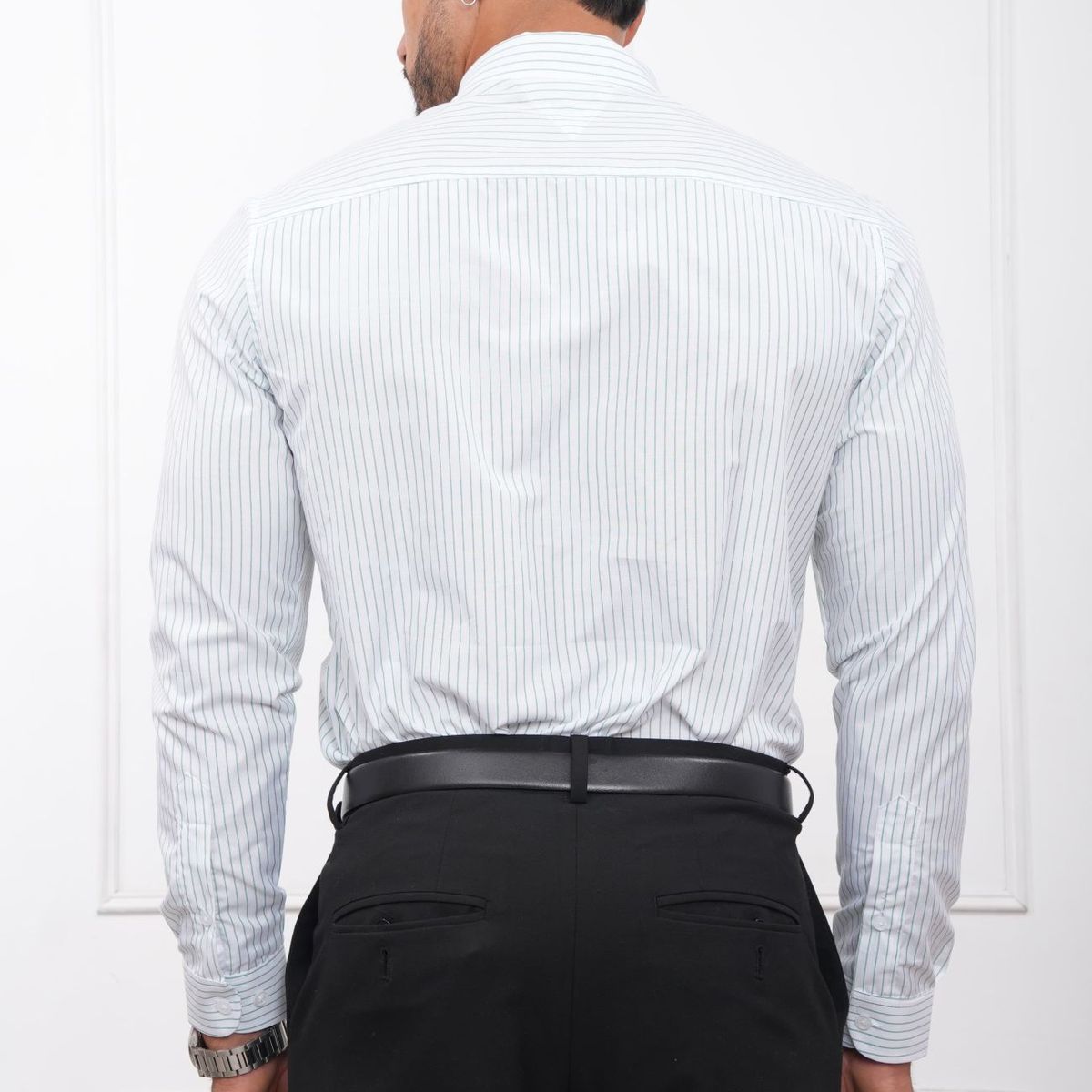 MEHIVIC - CAMISA HOMBRE SLIM FIT RAYAS POPELINA ALGODON MEHIVIC