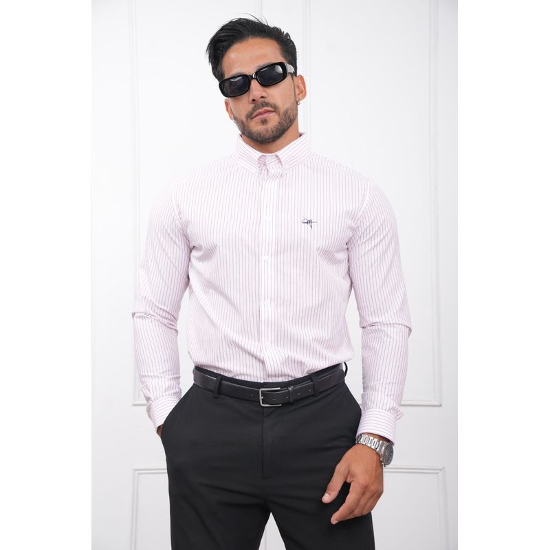 MEHIVIC - CAMISA HOMBRE SLIM FIT RAYAS POPELINA ALGODON MEHIVIC