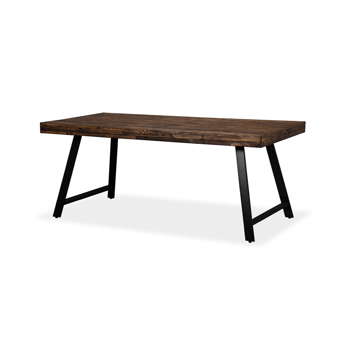 TUGO - Mesa De Comedor Iron Square Madera Nogal 180cm