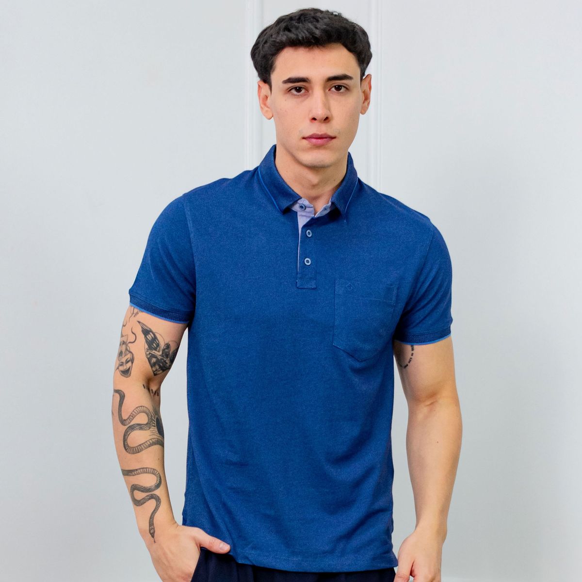 A VANTGARDESTYLE - POLO BOX REGULAR FIT CABALLERO MC - PIQUE LYCRADO