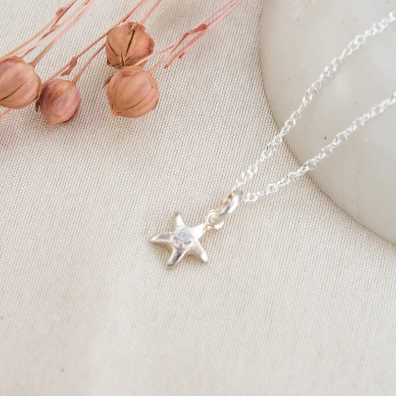 CLEO JOYAS & ACCESORIOS - Collar Dije Starfish Plateado Plata