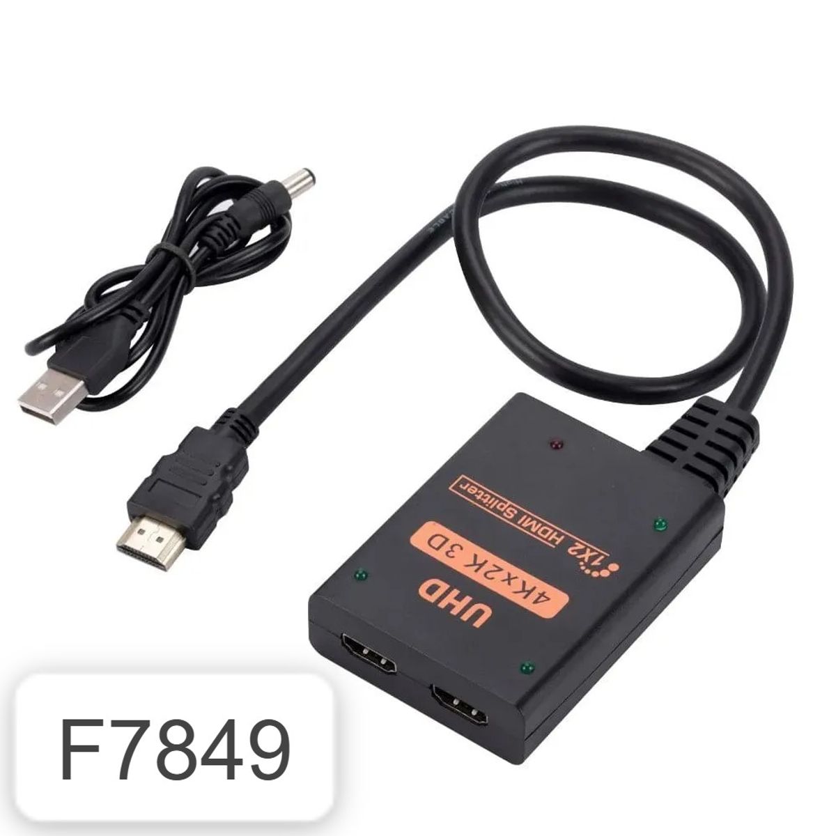 OEM - Splitter Hdmi 1x2 Full HD 4K con Cable Multiplica Señal Conecta 2 tv