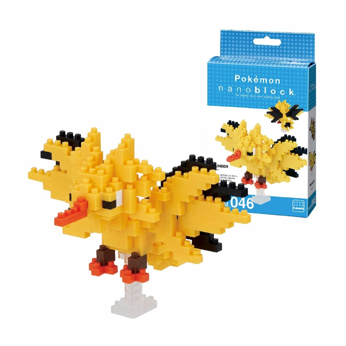 POKEMON - Pokemon Nanoblock Zapdos 240 Piezas