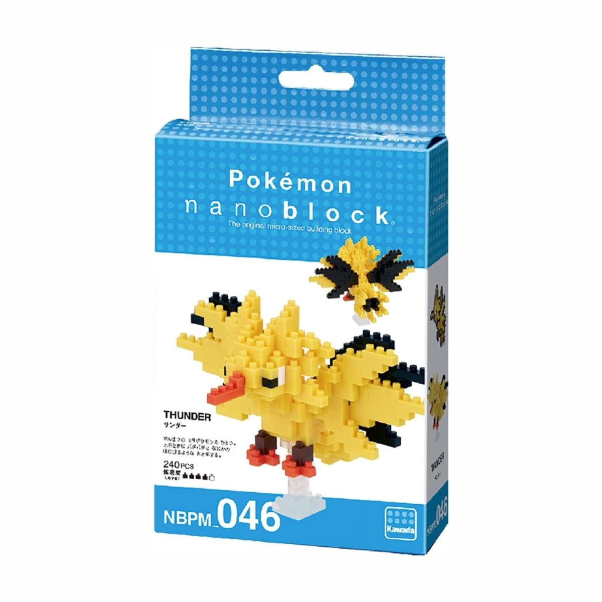 POKEMON - Pokemon Nanoblock Zapdos 240 Piezas