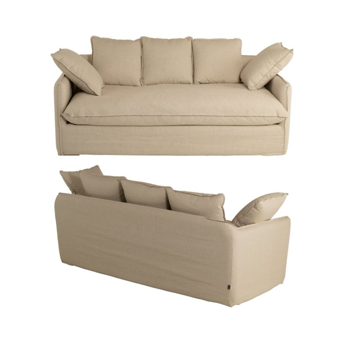 NIHM - Sofá de Tela Sama Beige