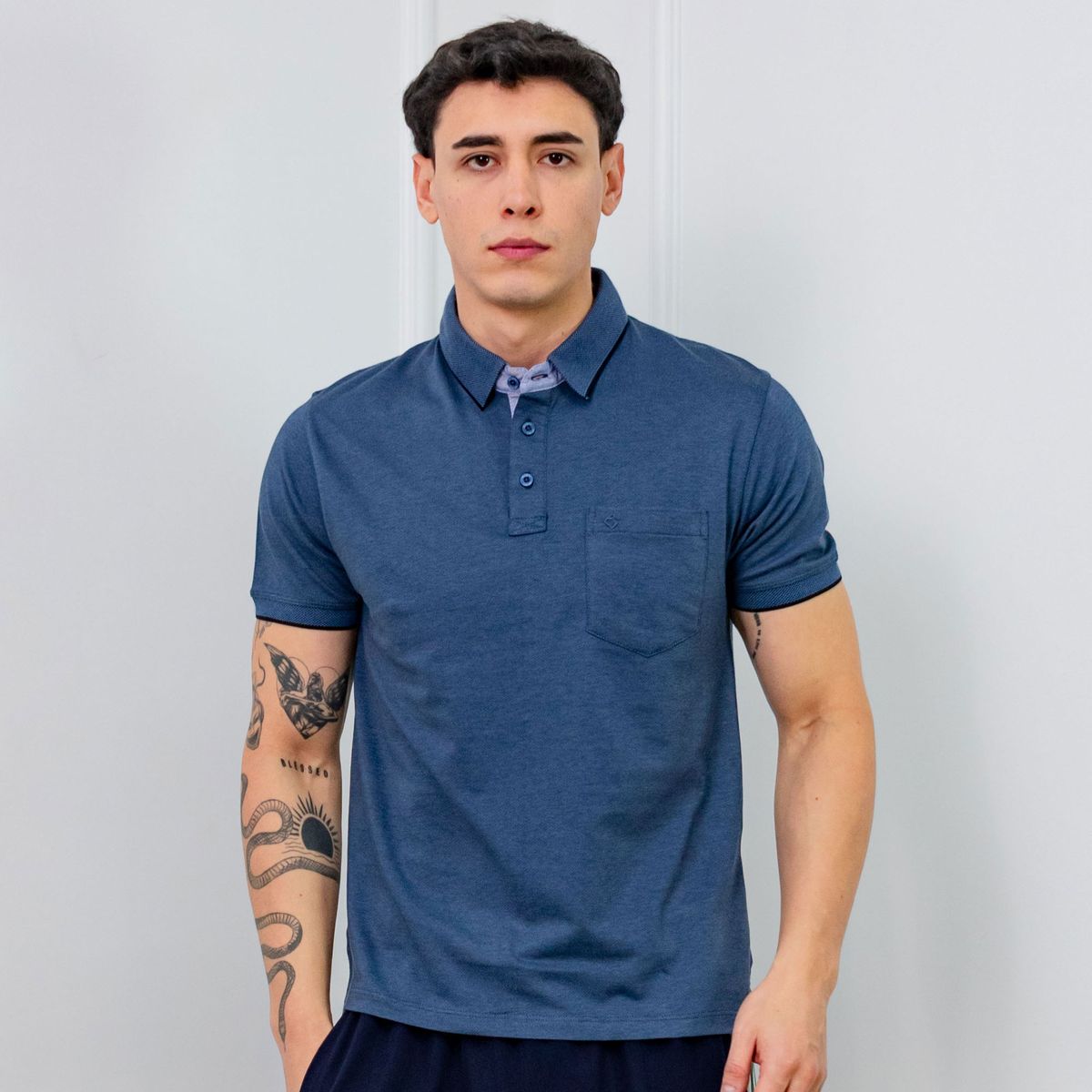 A VANTGARDESTYLE - POLO BOX REGULAR FIT CABALLERO MC - PIQUE LYCRADO