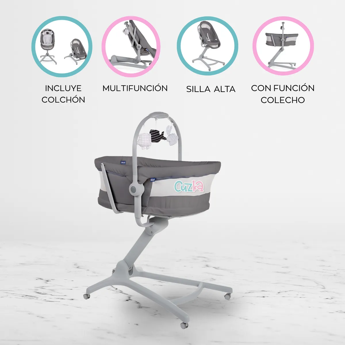 CHICCO - Cuna 4 en 1  para Bebé «BABY HUG»