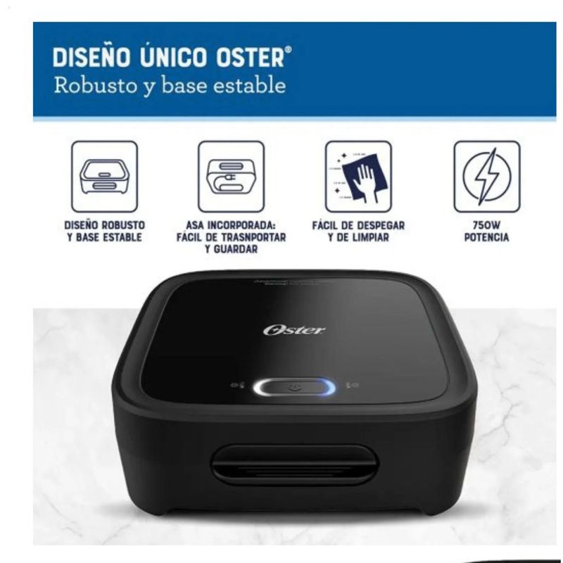 OSTER - Sandwichera Oster compacta con platos hondos CKSTSM400