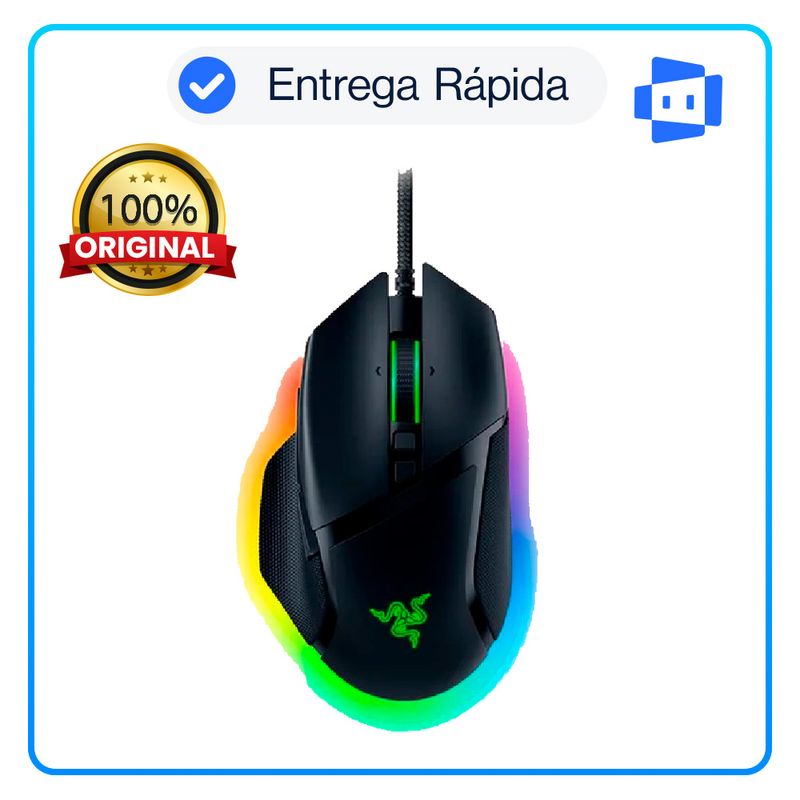 RAZER - Mouse Razer Basilisk V3 26K DPI Switch Óptico 70M 11 Zonas
