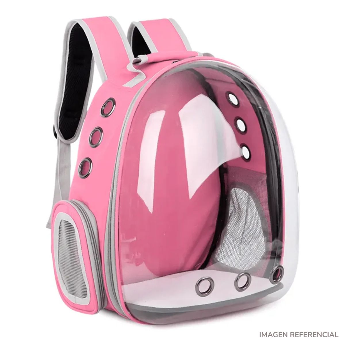 INSPIRA - Mochila Transportadora para Mascotas Gatos Rosa