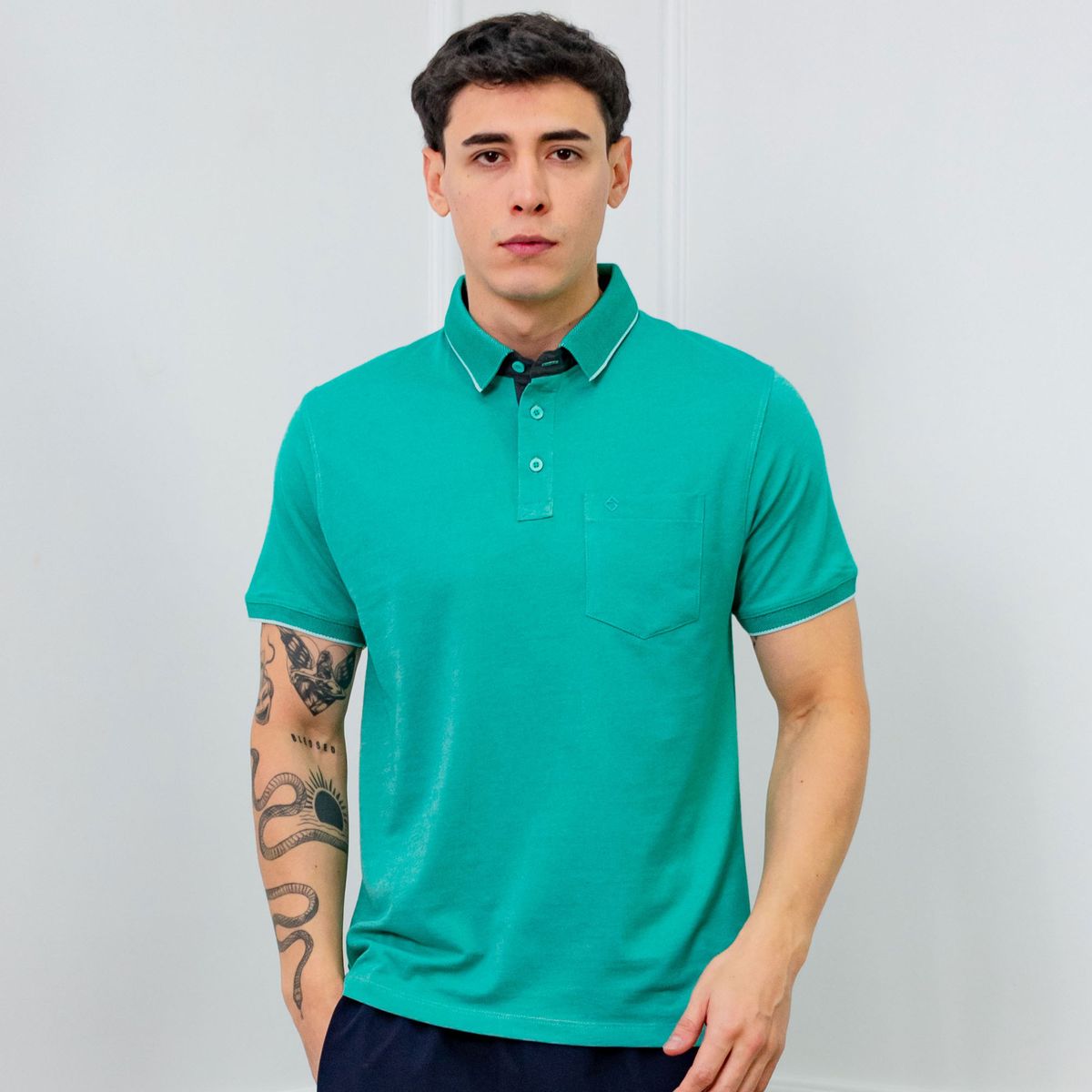 A VANTGARDESTYLE - POLO BOX REGULAR FIT CABALLERO MC - PIQUE LYCRADO