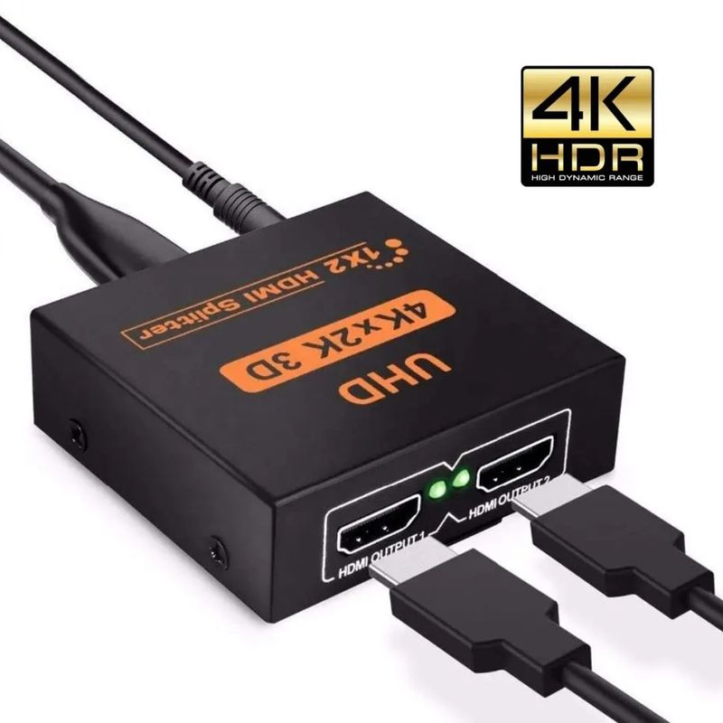 OEM - HDMI SPLITTER 1x2 4K x 2K 3D Divisor y Multiplica Señal SM-F7806K