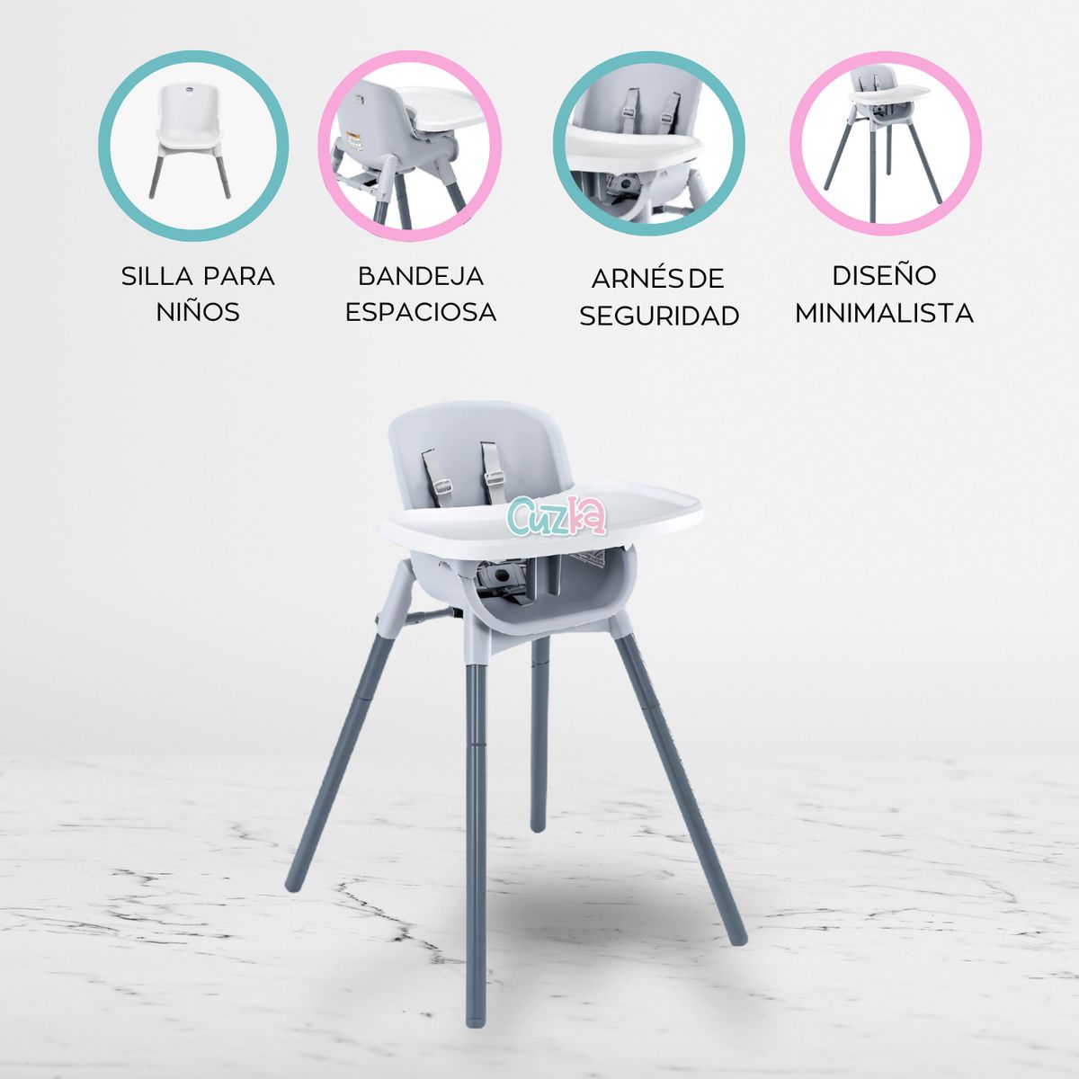 CHICCO - Silla de comer para niños ZEST MOOM S299