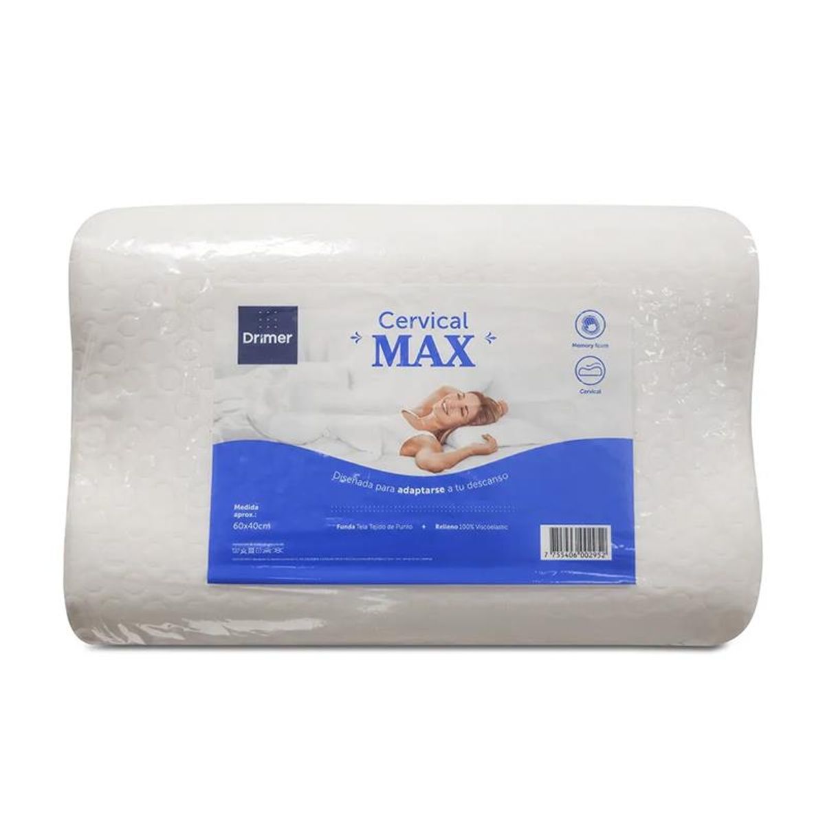 DRIMER - Almohada Visco Cervical Max 40x60 cm