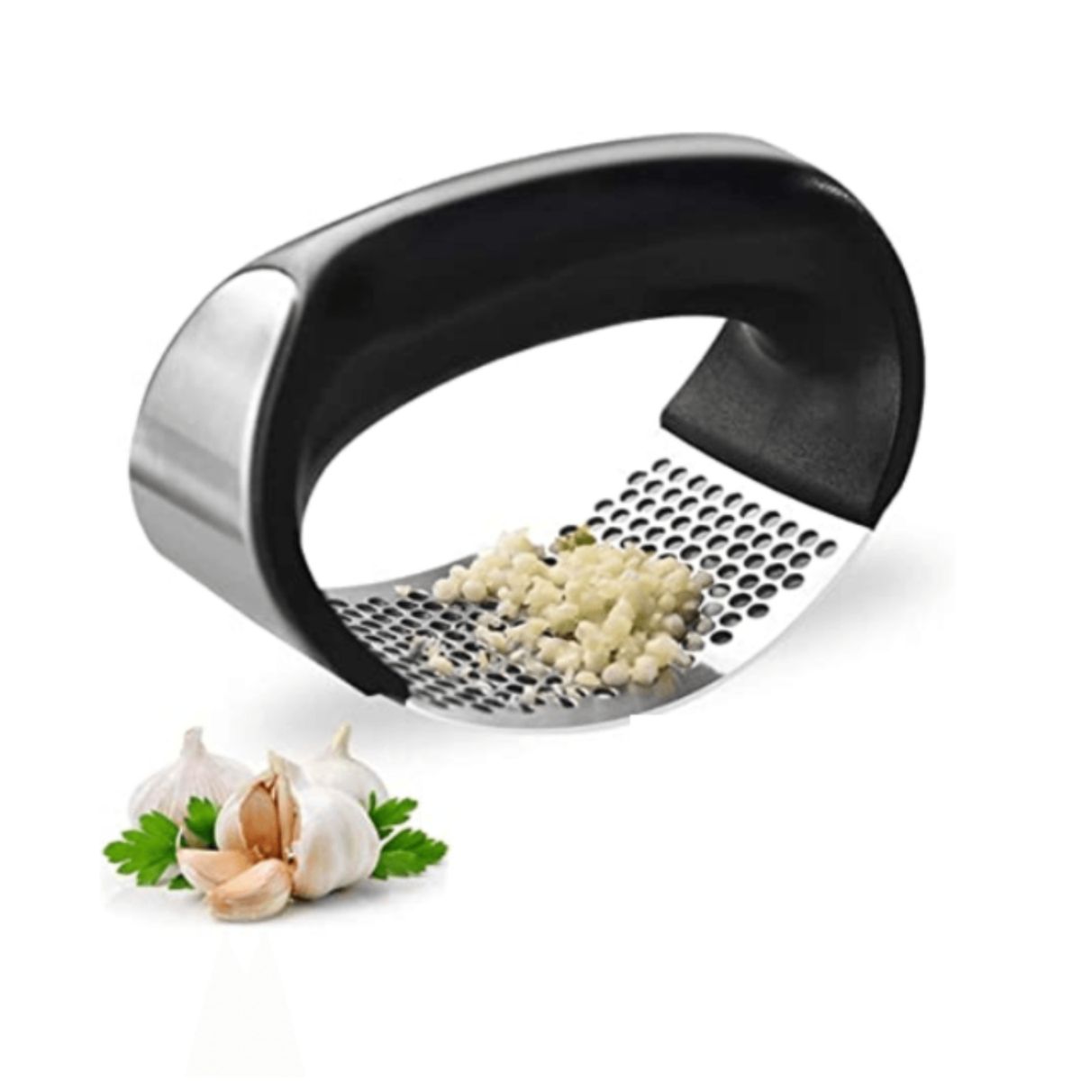 GENERICO - APLASTADOR DE AJO + MINI CESTA PARA PAPAS FRITAS