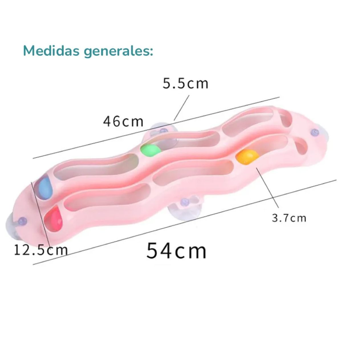 CAT OH - Laberinto para Gato con Ventosa - Rosado