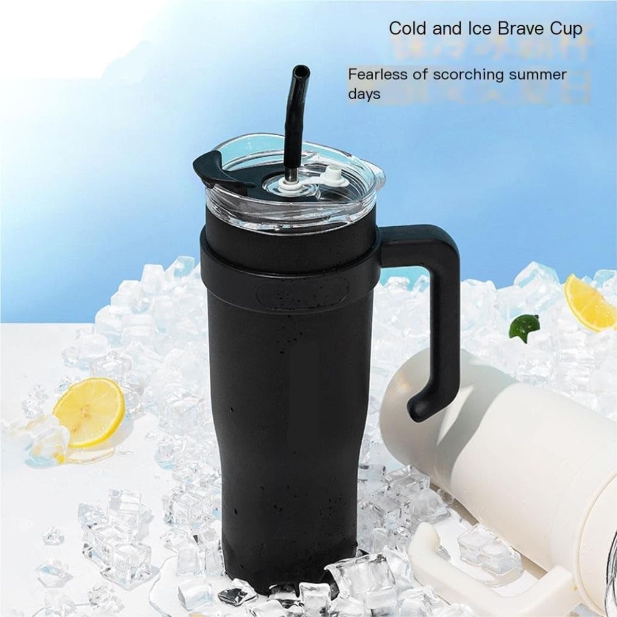 TERMO BOTELLA TOMATODO VASO GIGANTE NEGRO TÉRMICO ACERO 1200ML, marca GENERICO - Foto Principal