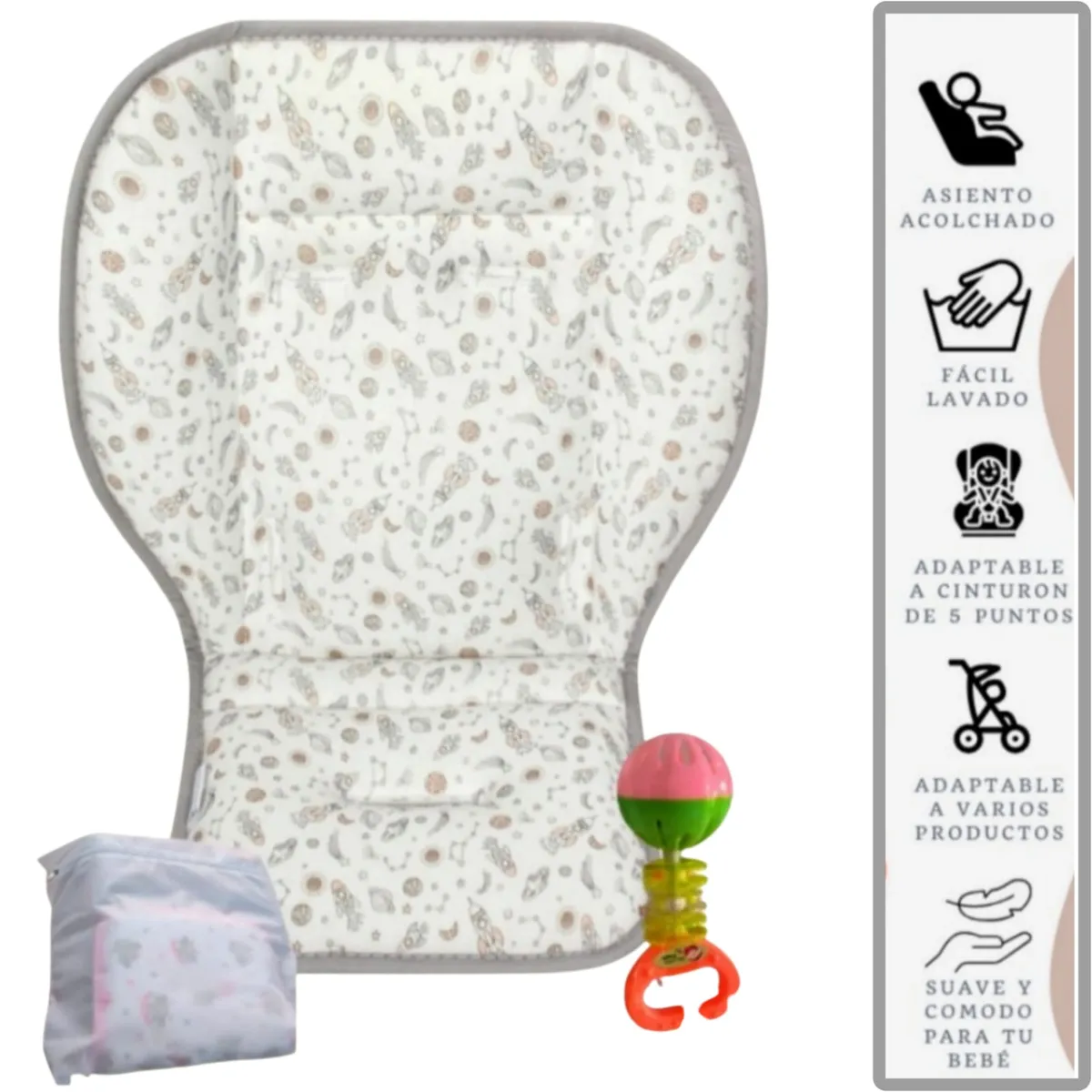 GENERICO - Protector de coche cojín colchoneta para coche de bebe