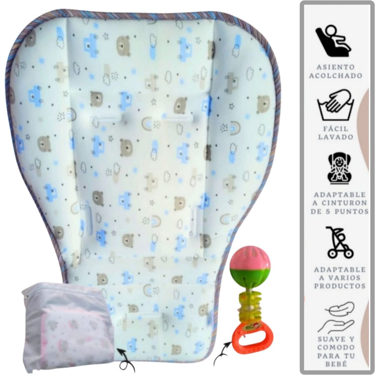 GENERICO - Protector de coche cojín colchoneta para coche de bebe