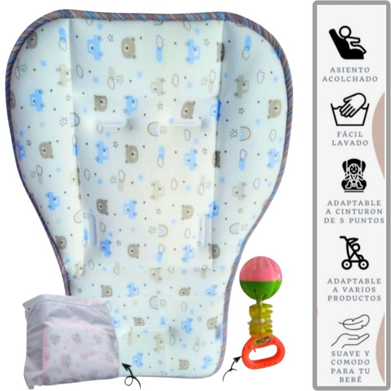 GENERICO - Protector de coche cojín colchoneta para coche de bebe