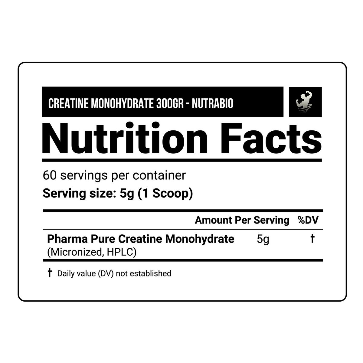 NUTRABIO - Pack x 02 Creatina Monohidratada Grado Farmacéutico Nutrabio - 300 gr