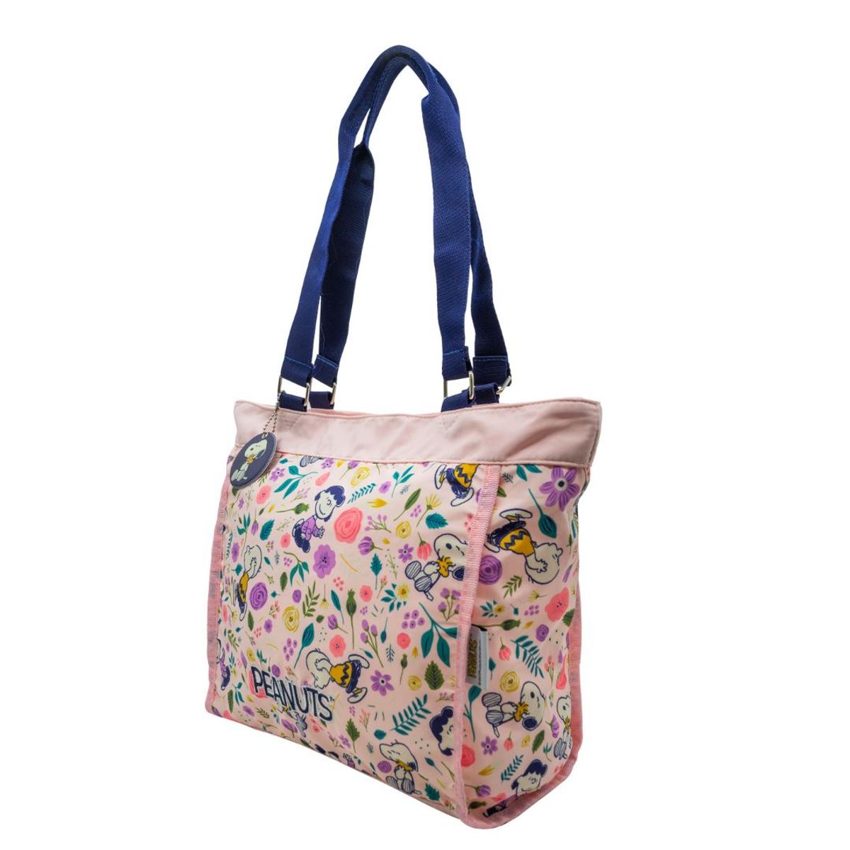 SNOOPY - Bolso Cartera Snoopy Flores Rosado
