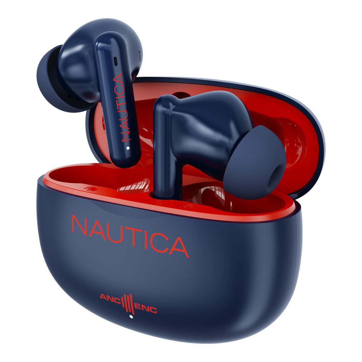 NAUTICA - Audífonos inalámbricos Nautica Noise Cancelling ANC+ENC T680 Rojo-Navy