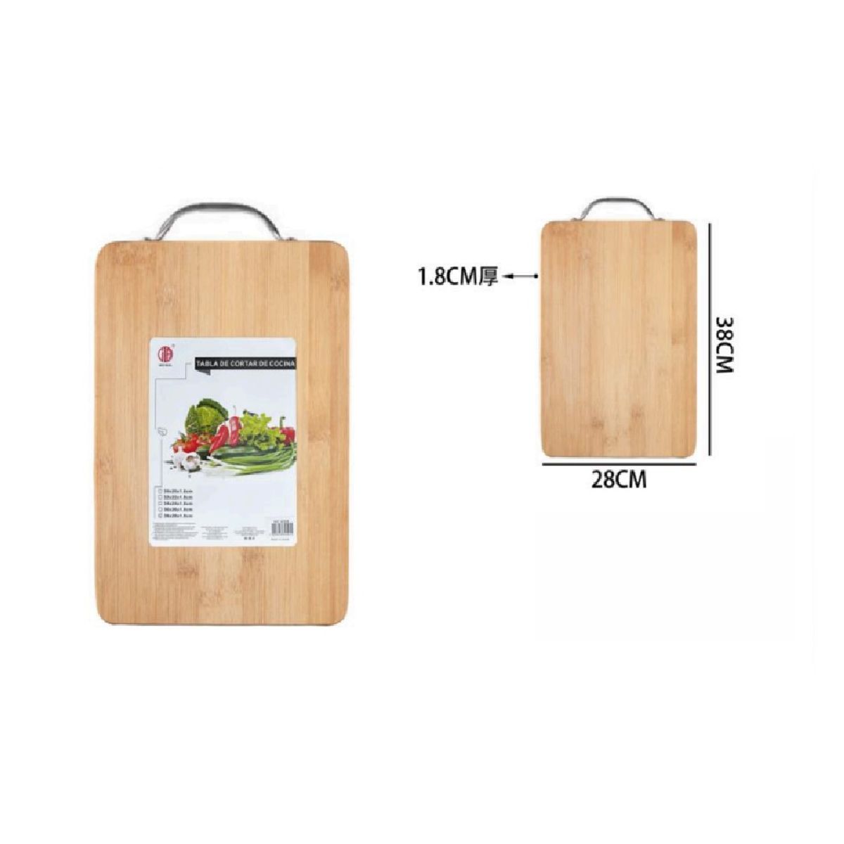 OTTOWARE - TABLA DE CORTAR DE MADERA 28 x 38