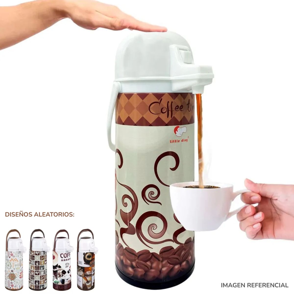 INSPIRA - Termo Jarra Café Térmica Dispensador 1.9 Litros