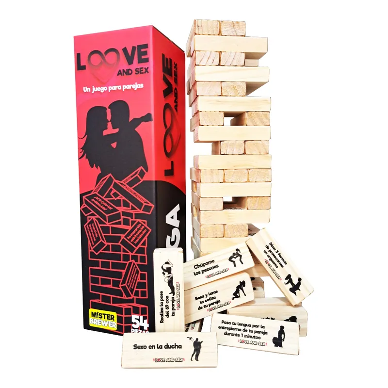MR BREWER - JENGA PAREJAS - JENGA DEL AMOR - JENGA PARA ADULTOS