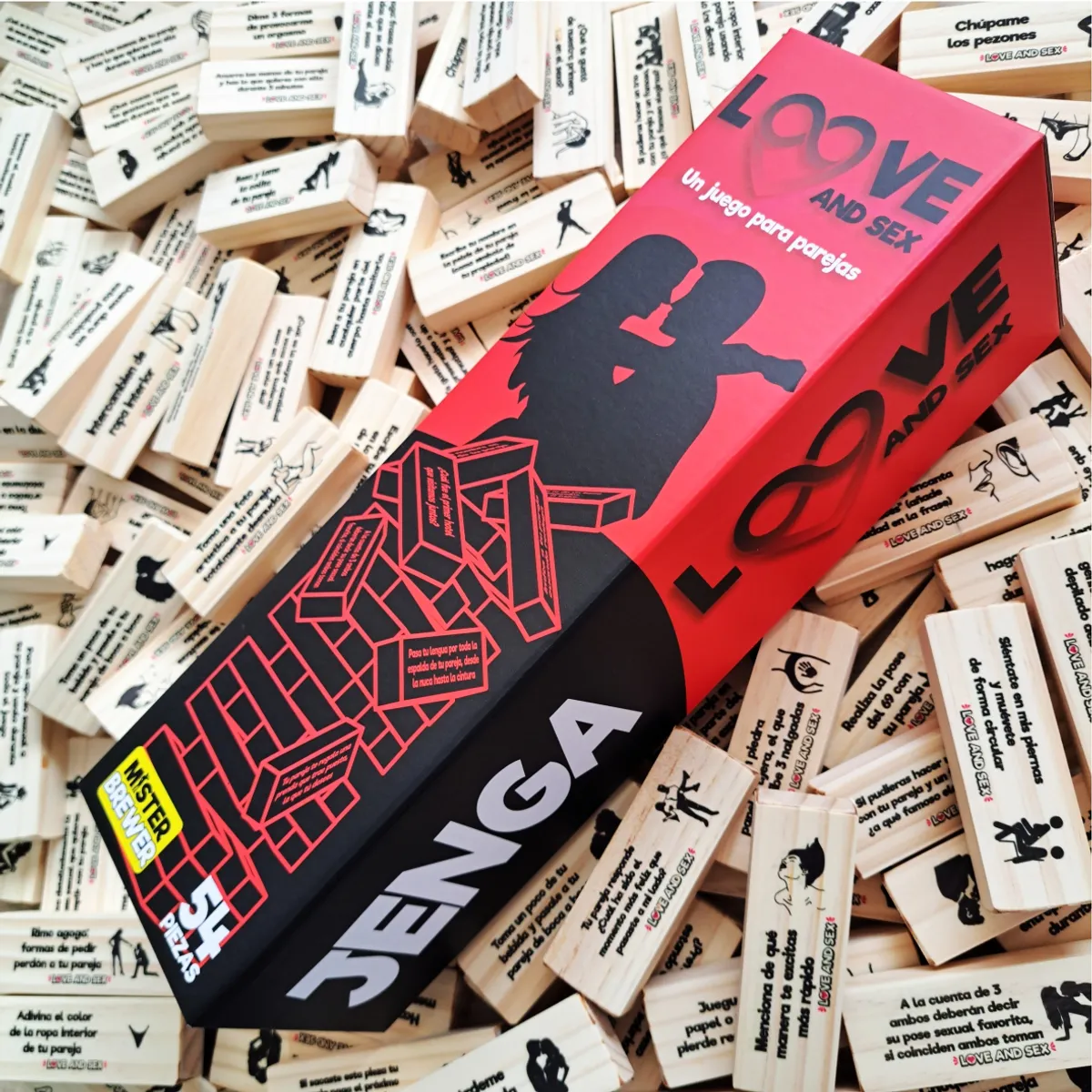 MR BREWER - Juego Para Parejas Jenga Para Adultos - Jenga Del Amor
