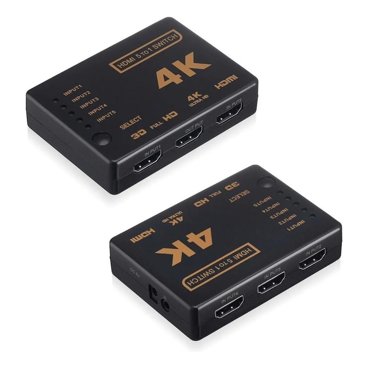 OEM - Selector HDMI 5 Entradas 1 Salida 4K/2K con Control Remoto