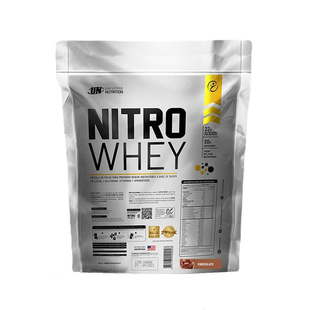 UNIVERSE NUTRITION - NITRO WHEY 5 KG SUERO DE LECHE CHOCOLATE + TOMATODO