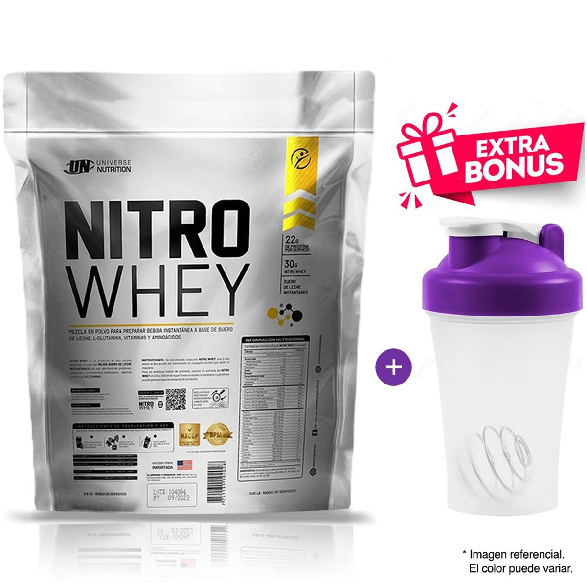 UNIVERSE NUTRITION - Proteina Suero De Leche Nitro Whey UN 5 Kg Chocolate