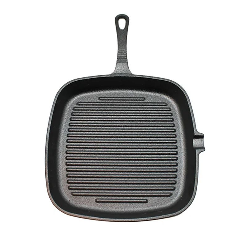 WAYU - SARTEN GRILL CUADRADA DE HIERRO FUNDIDO WAYU 24 CM