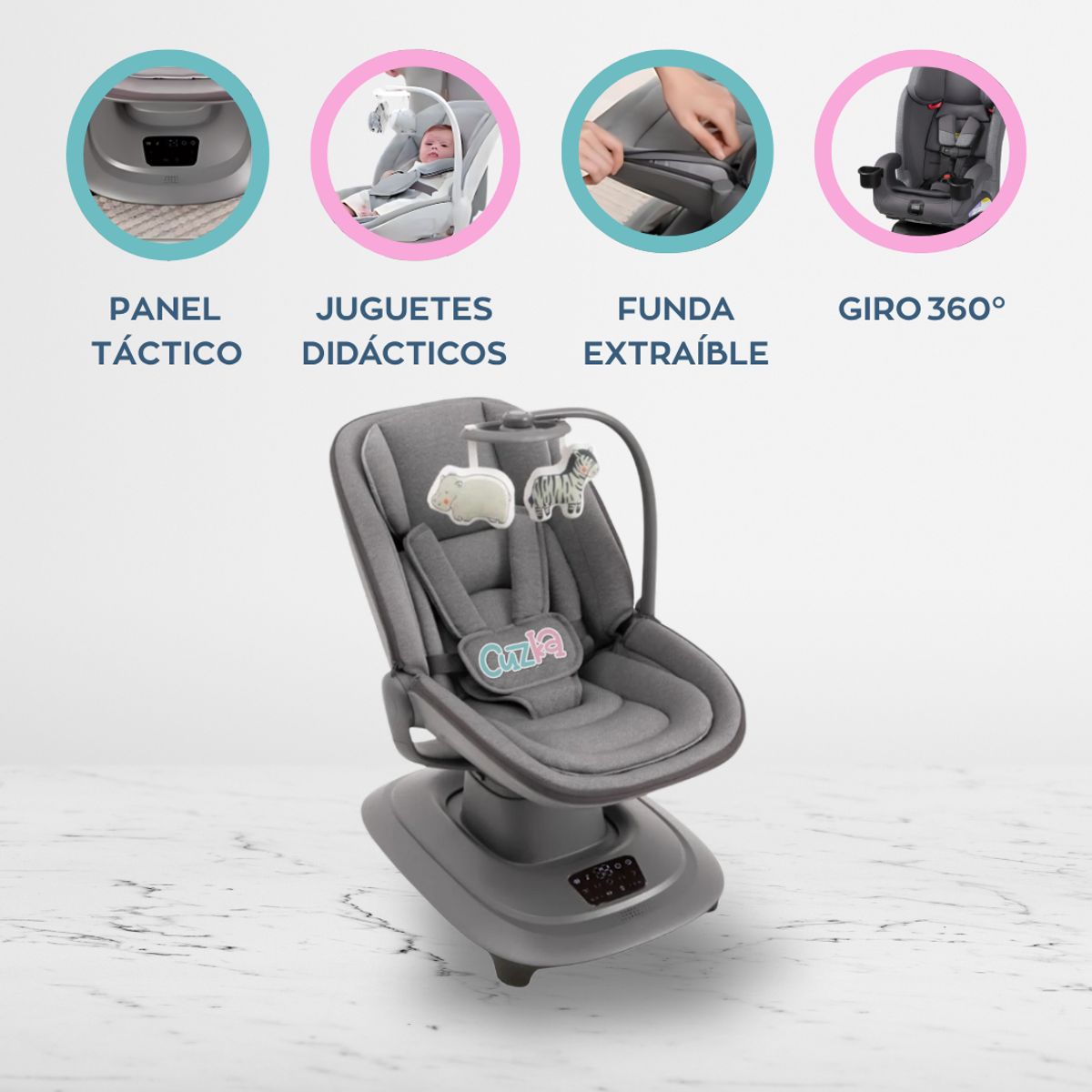 BABY CAM - Mecedora Eléctrica Táctil ROCKING CHAIR
