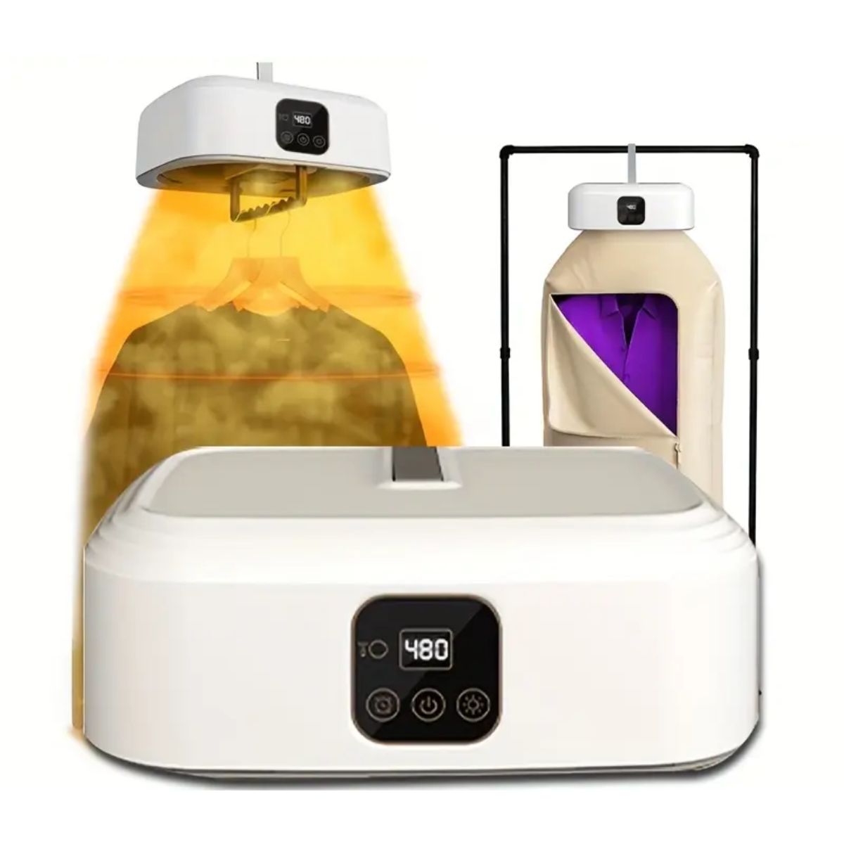 INSPIRA - Secador de Ropa Portátil 220W con Pantalla Digital