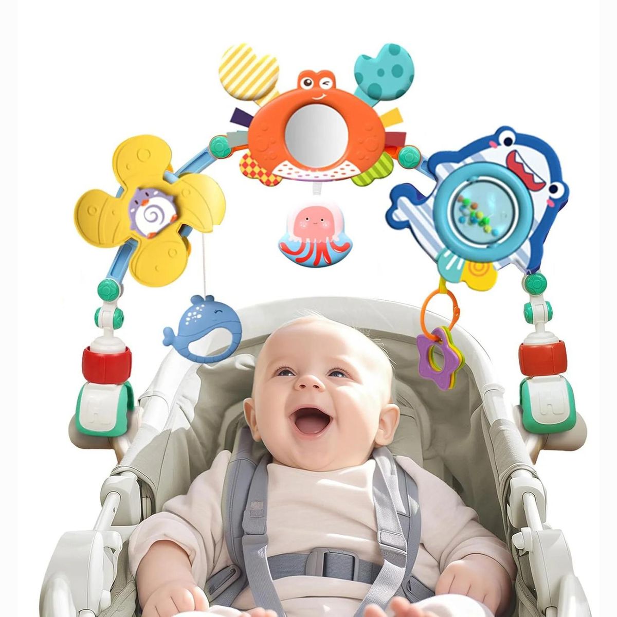 GENERICO - JUEGUETE DIDÁCTICO ARCO MOVIL MARINO MUSICAL